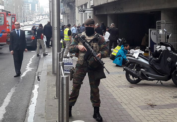 Gífurlegur viðbúnaður er í Brussel.