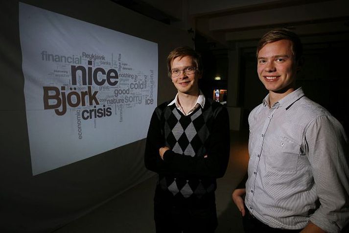 Áhugaverð rannsókn Jón Eðvald og Steindór Grétar komust að því að útlendingar vita fátt um Ísland.fréttablaðið/pjetur
