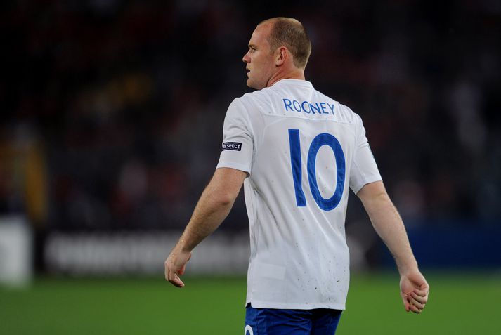 Rooney og Hodgson fyrir æfingu enska liðsins.