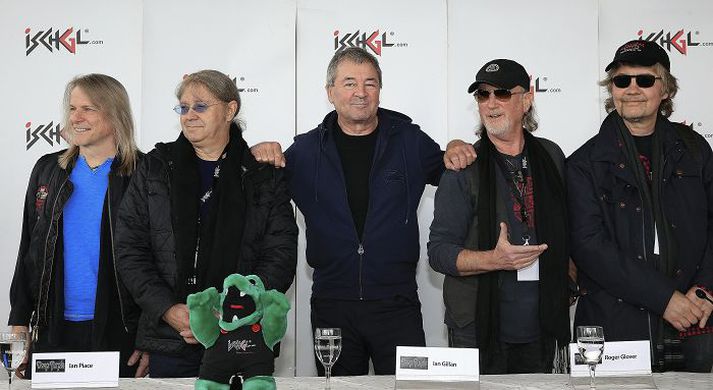Frá vinstri: Steve Morse, Ian Paice, Ian Gillan, Roger Glover og Don Airey úr rokksveitinni Deep Purple.nordicphotos/Getty