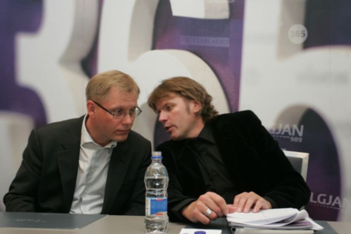 Ari Edwald og Jón Ásgeir Jóhannesson stjórnendur 365.