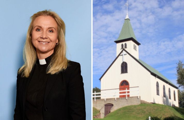 Sr. Guðlaug Helga Guðlaugsdóttir kannast ekki við fullyrðingar um rán í kirkjunni í vikunni. 