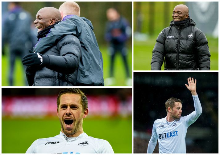 Claude Makélélé og Gylfi Þór Sigurðsson.