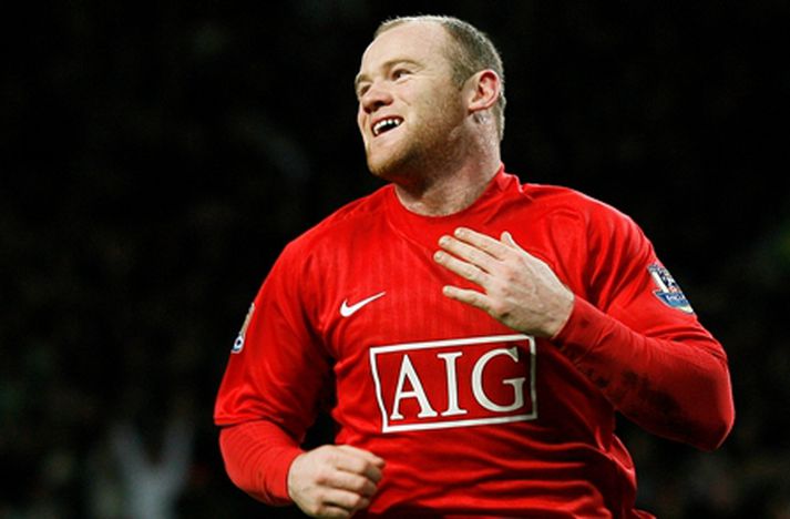 Wayne Rooney skoraði fallegt mark fyrir Manchester United í kvöld
