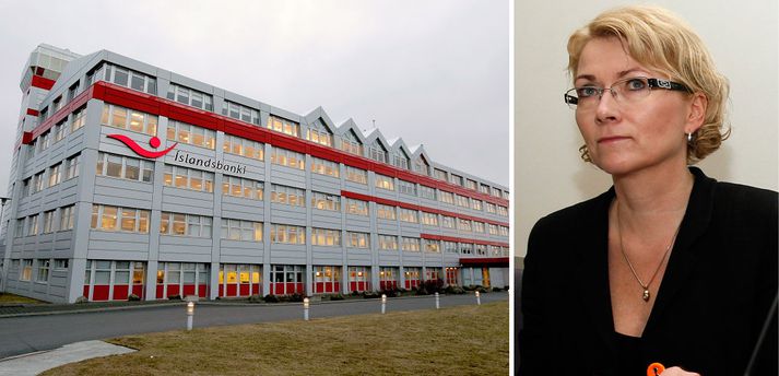 Steinunn Guðbjartsdóttir, formaður slitastjórnar Glitnis segir áhuga meðal erlendra aðila á að kaupa Íslandabanka.