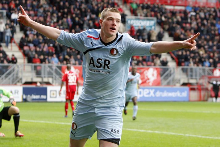 Guidetti í leik með Feyenoord á síðasta tímabili.