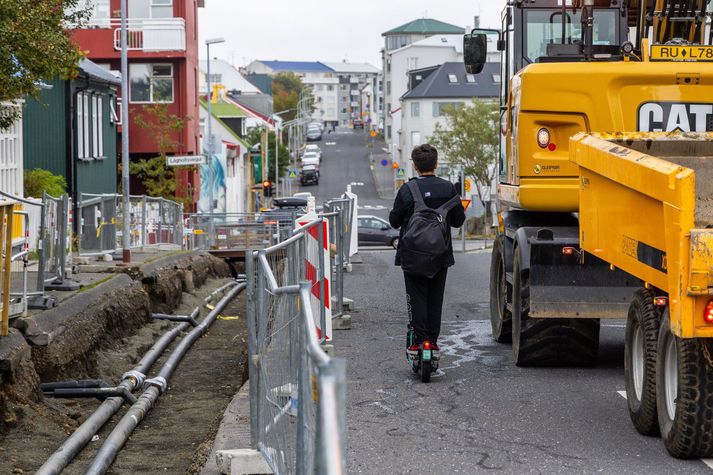 Gatnaframkvæmdir við Framnesveg eru að gera íbúa í Vesturbænum brjálaða.