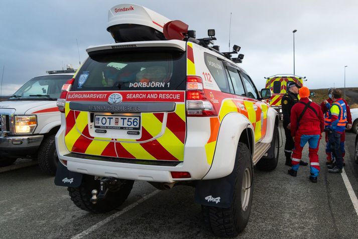 Björgunarsveitir voru kallaðar út eftir að tilkynning barst um týndan göngumann. Mynd er úr safni.