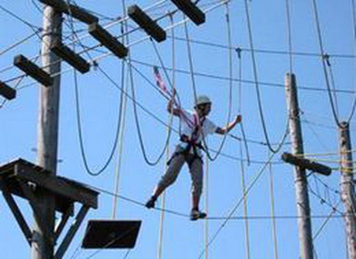 Í Adrenalíngarðinum.