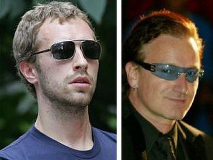 Chris Martin og Bono