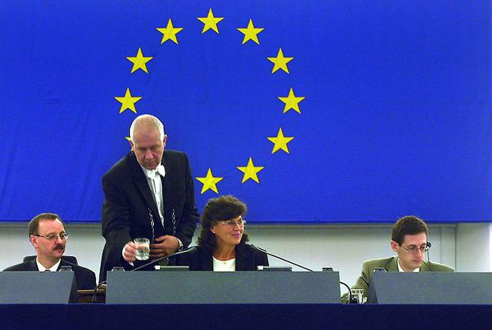 Úr Evrópuþinginu. Áfangi náðist að endanlegri samþykkt þjónustutilskipunar ESB í gær.