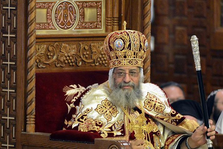 Forsætisráðherra Egyptalands og fleiri ráðherrar sóttu athöfnina. nordicphotos/AFP