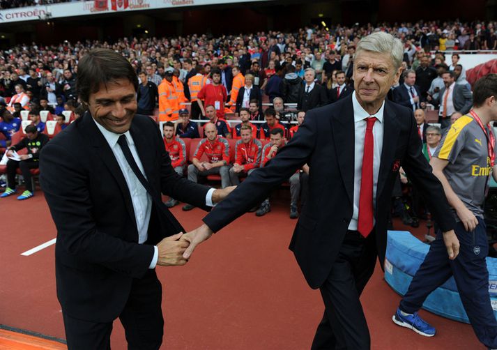 Antonio Conte og Arsene Wenger.