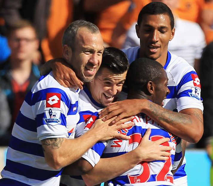 Joey Barton skoraði eitt mark fyrir QPR sem vann WBA 3-0.