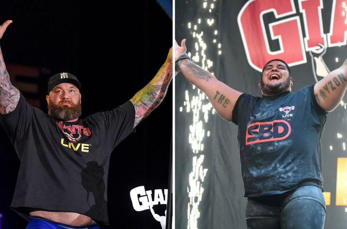 Hafþór Júlíus Björnsson og Raul Flores þekkja það núna báðir að eiga heimsmet í réttstöðulyftu.
