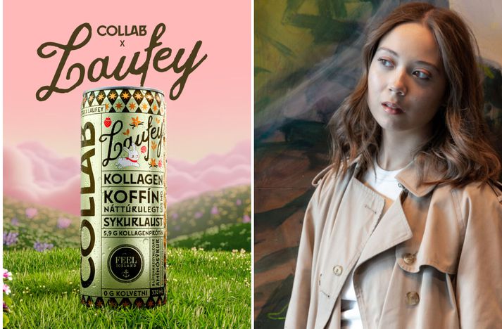 Laufey Lín er nýjasti samstarfsaðili orkudrykksins Collab.