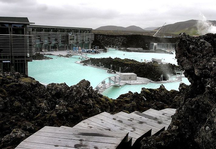 Bláa lónið áður en það var stækkað.