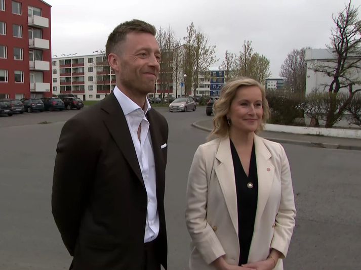 Jón Skaftason og Unnur Anna Valdimarsdóttir búa næstum því hlið við hlið.