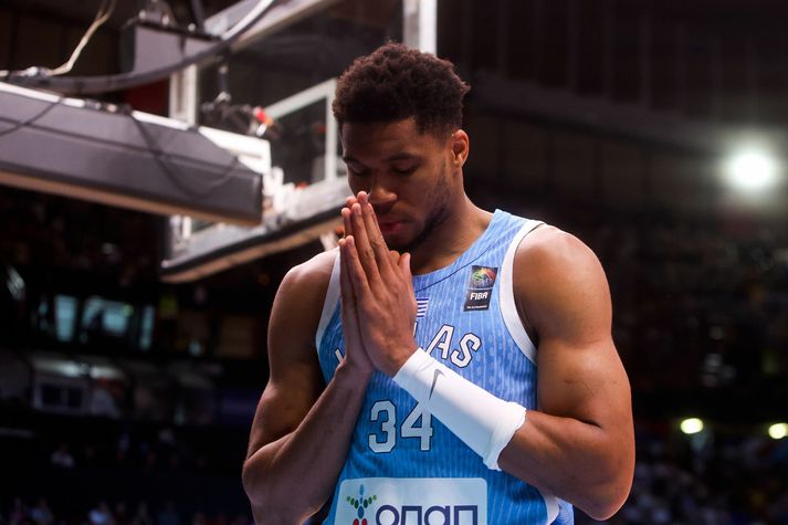 Giannis Antetokounmpo fær loksins að upplifa það að spila á Ólympíuleikunum en Grikkir komust þangað í fyrsta sinn í sextán ár.