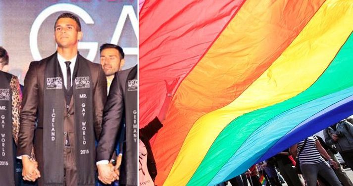 Troy Jónsson náði frábærum árangri í keppninni en hún er haldin til að vekja athygli á réttindum hinsegin fólks.