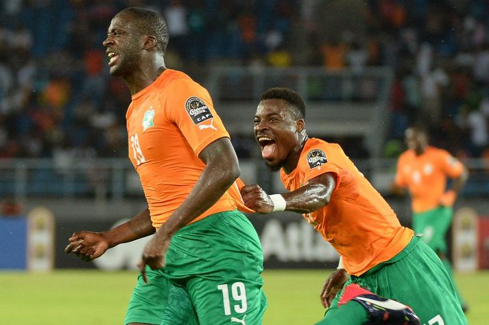 Yaya Touré fagnar marki.