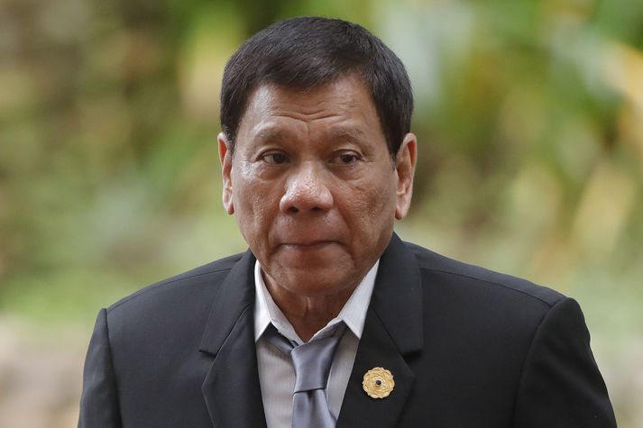 Rodrigo Duterte er forseti Filippseyja.