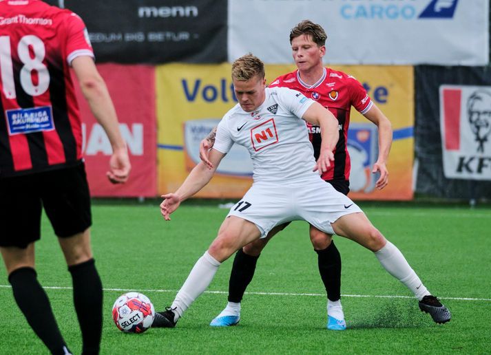 Oliver Heiðarsson skoraði eina mark leiksins þegar ÍBV tók á móti Dalvík/Reyni í Lengjudeildinni.