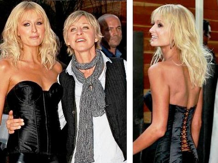 Paris Hilton og Ellen Degeneres.