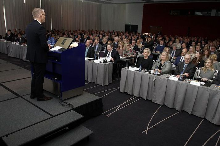Hreggviður Jónsson, formaður Viðskiptaráðs, setti Viðskiptaþing sem fram fór í síðustu viku.
