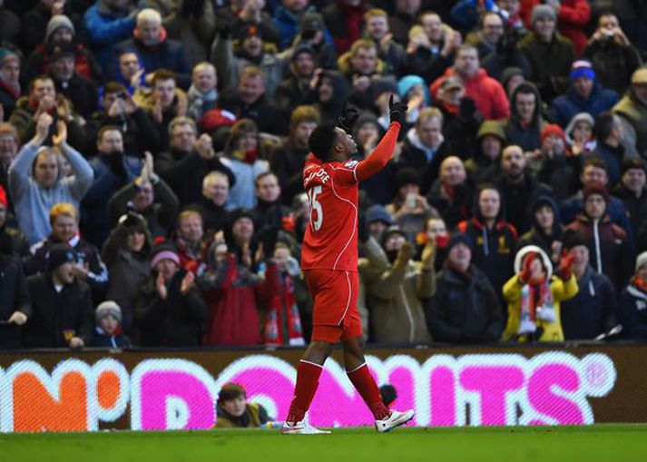 Það tók Daniel Sturridge aðeins tólf mínútur að skora gegn West Ham.