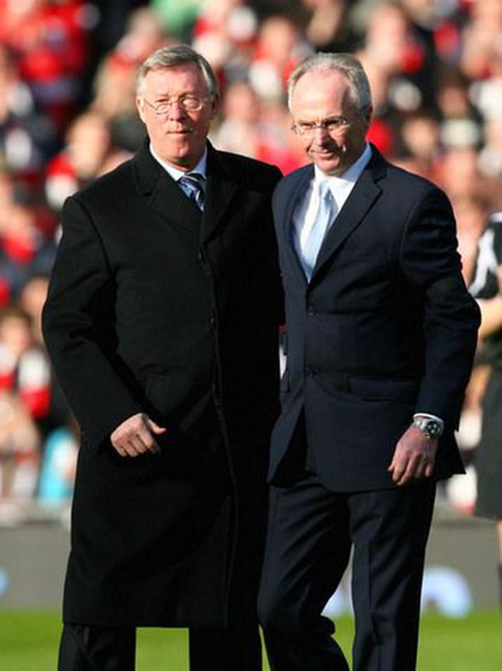 Eriksson með Sir Alex Ferguson.