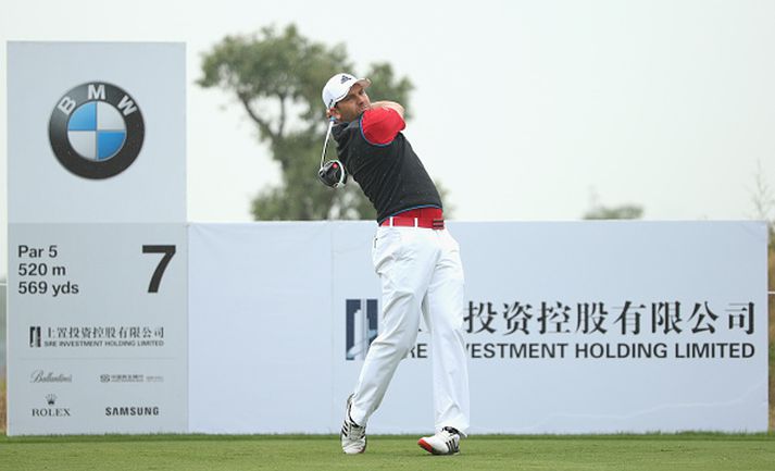 Sergio lék frábært golf á fyrsta hring í Shanghai.