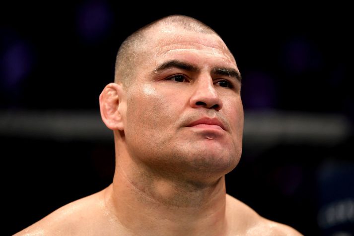 Cain Velasquez sést hér eftir síðasta UFC bardaga sinn þar sem hann tapaði á móti Francis Ngannou.