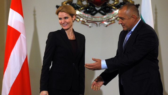 Boyko Borisov með Helle Thorning Schmidt, forsætisráðherra Danmerkur.