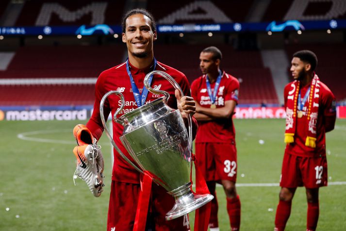 Virgil van Dijk hjálpaði Liverpool vinna þann eyrnastóra í fyrsta skipti síðan árið 2005