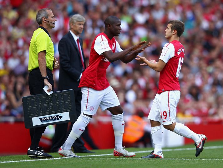 Jack Wilshere fór snemma af velli í gær.