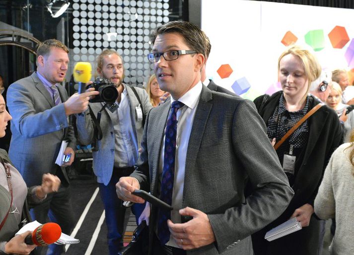 Jimmie Åkesson, formaður Svíþjóðardemókrata.