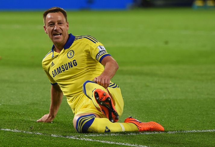 John Terry fagnar markinu sínu.