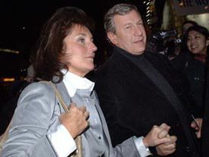 Cecilia Ciganer-Albeniz og Richard Attias í New York á laugardag.