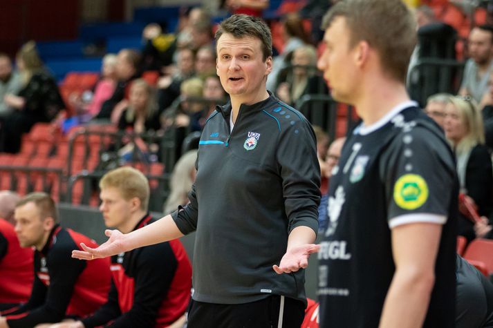 Einar Andri Einarsson, þjálfari Aftureldingar.