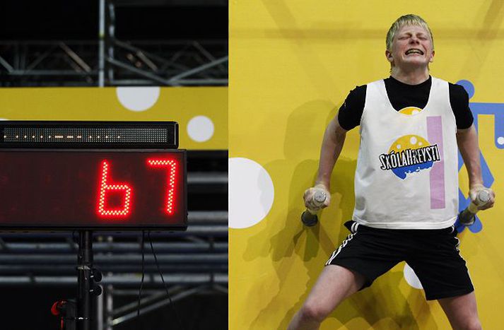 Margrét Örnólfsdóttir segir það ekkert óalgengt að krakkar sem njóta sín ekki í hefðbundnu skólastarfi blómstri í Skólahreysti. Keppni grunnskólabarna verður miðpunkturinn í nýrri unglingamynd sem Saga Film framleiðir.Fréttablaðið/Stefán