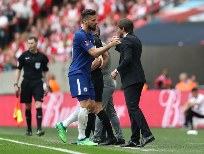 Giroud og Conte vilja vinna saman aftur.