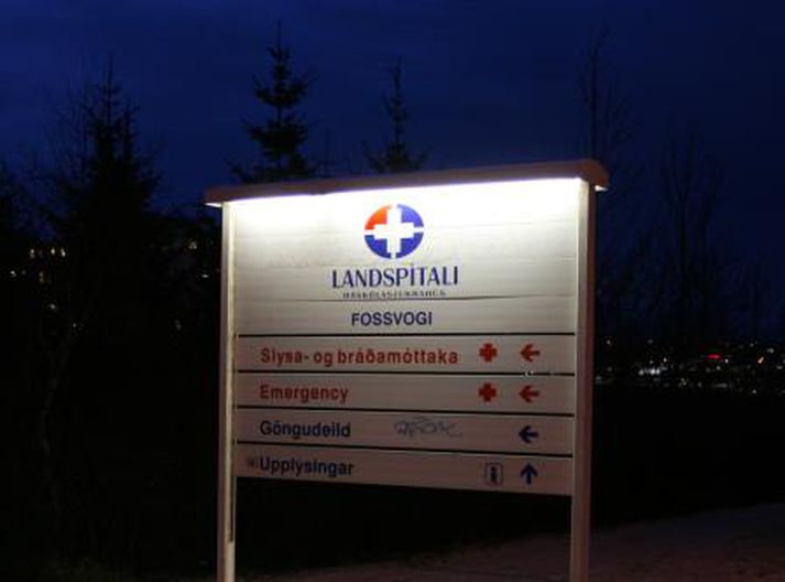 Pilturinn var fluttur á slysadeild. Mynd/ GVA.