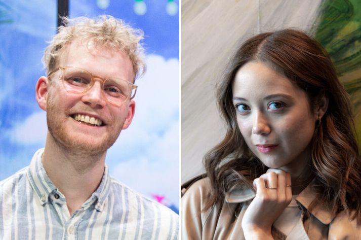 Friðrik Margrétar Guðmundsson tónskáld ræddi þýðingu þess að fá Grammy-tilnefningu tvö ár í röð við fréttamann. 