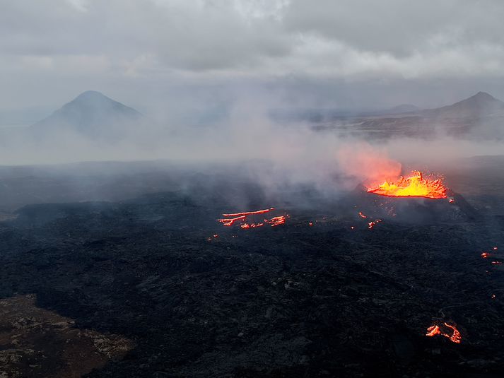 Eldgos við Litla-Hrút á Reykjanesskaga hófst 10. júlí síðastliðinn.