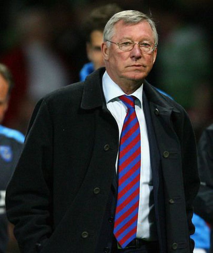 Sir Alex Ferguson í besta skapi.