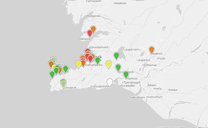 Íbúar á suðvesturhorninu ættu að vera varir um sig í dag.