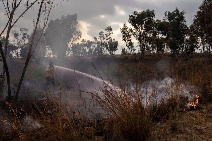 Ísraelsmenn hafa gert loftárásir á Gaza nær daglega frá því í byrjun ágúst. Hafa Hamas-liðar hafa sent eldsprengjur hangandi í blöðrum og stundum eldflaugar, yfir til Ísraels á móti.