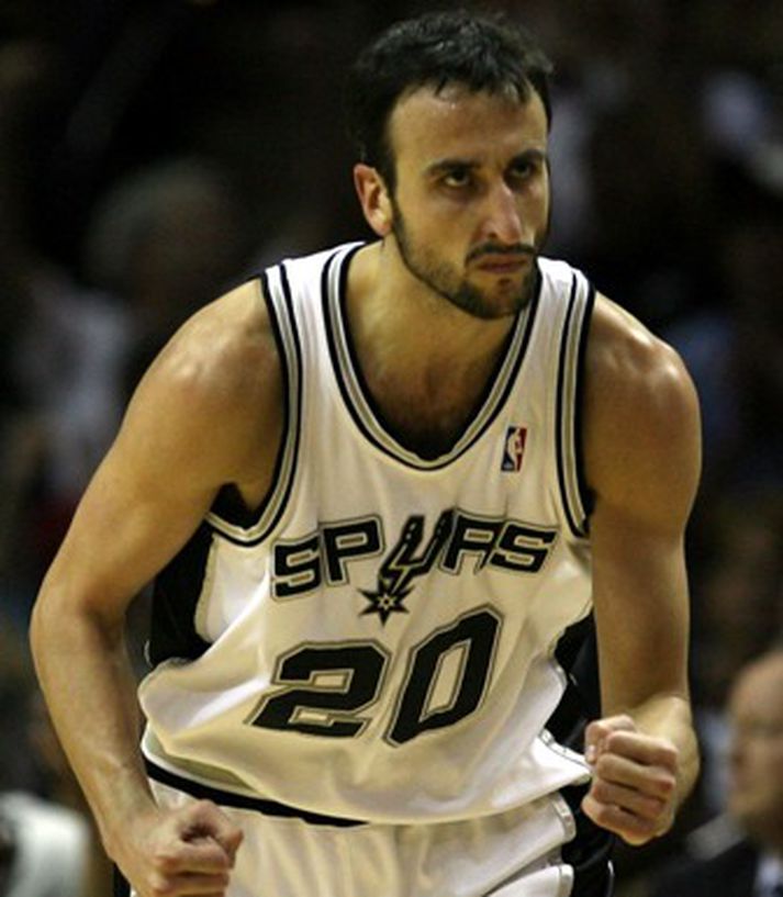 Manu Ginobili setti persónulegt met með sex þristum í nótt