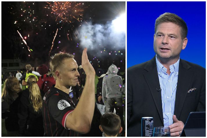 Bjarni Guðjónsson segir Arnar Gunnlaugsson hafa lagt grunninn að titlinum sem Víkingur öðlaðist í ár. 